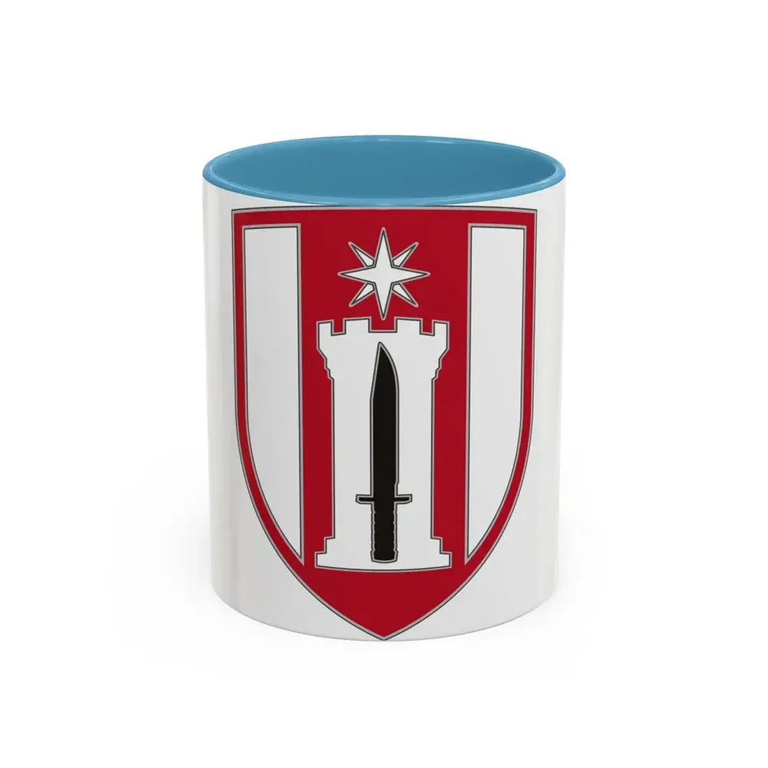 372 Engineer Brigade (U.S. Army) Accent Coffee Mug 11oz Light Blue - Go Mug Yourself