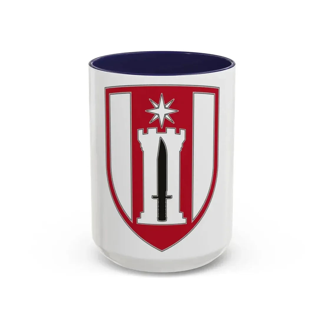 372 Engineer Brigade (U.S. Army) Accent Coffee Mug 15oz Navy - Go Mug Yourself