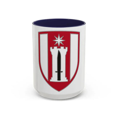 372 Engineer Brigade (U.S. Army) Accent Coffee Mug 15oz Navy - Go Mug Yourself