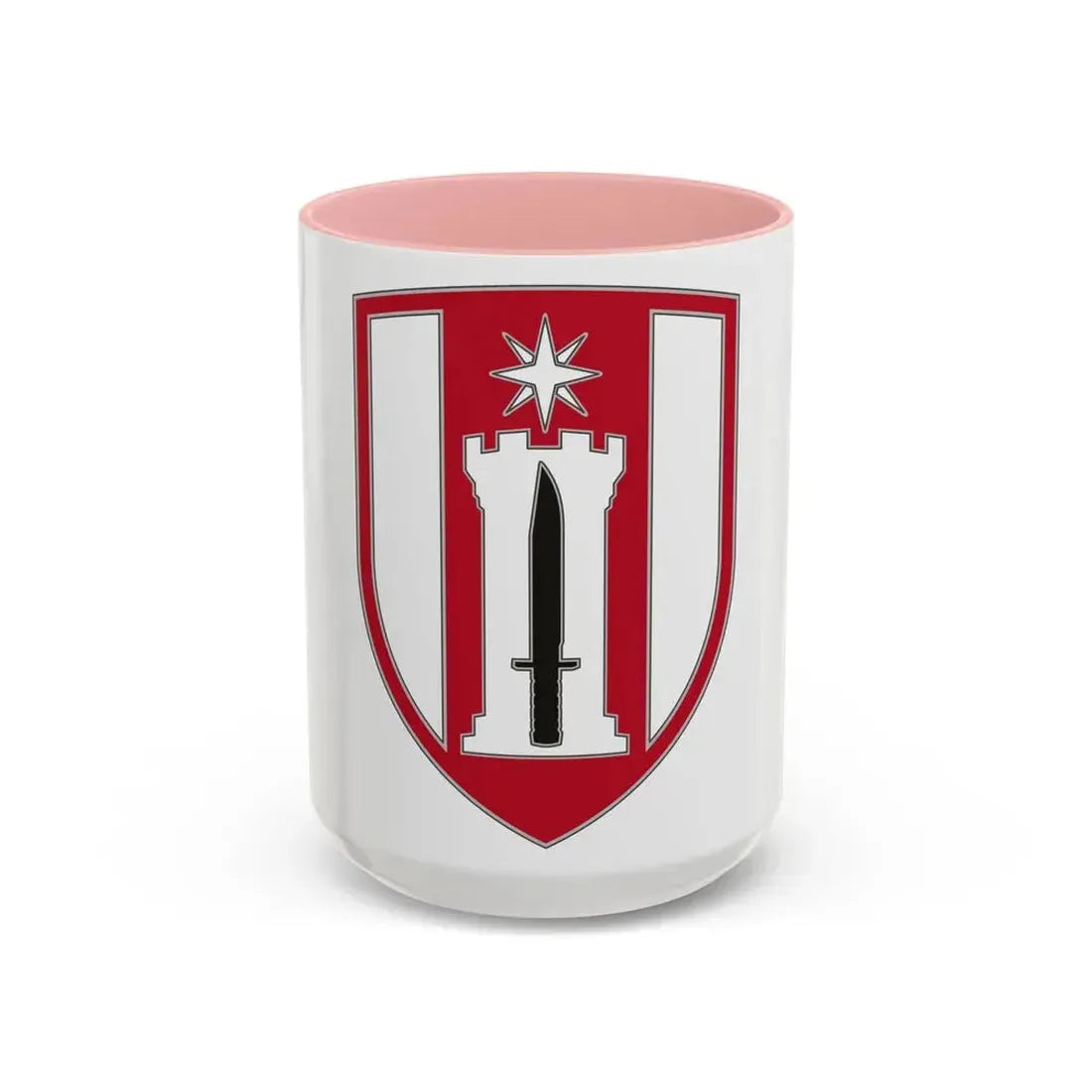 372 Engineer Brigade (U.S. Army) Accent Coffee Mug 15oz Pink - Go Mug Yourself