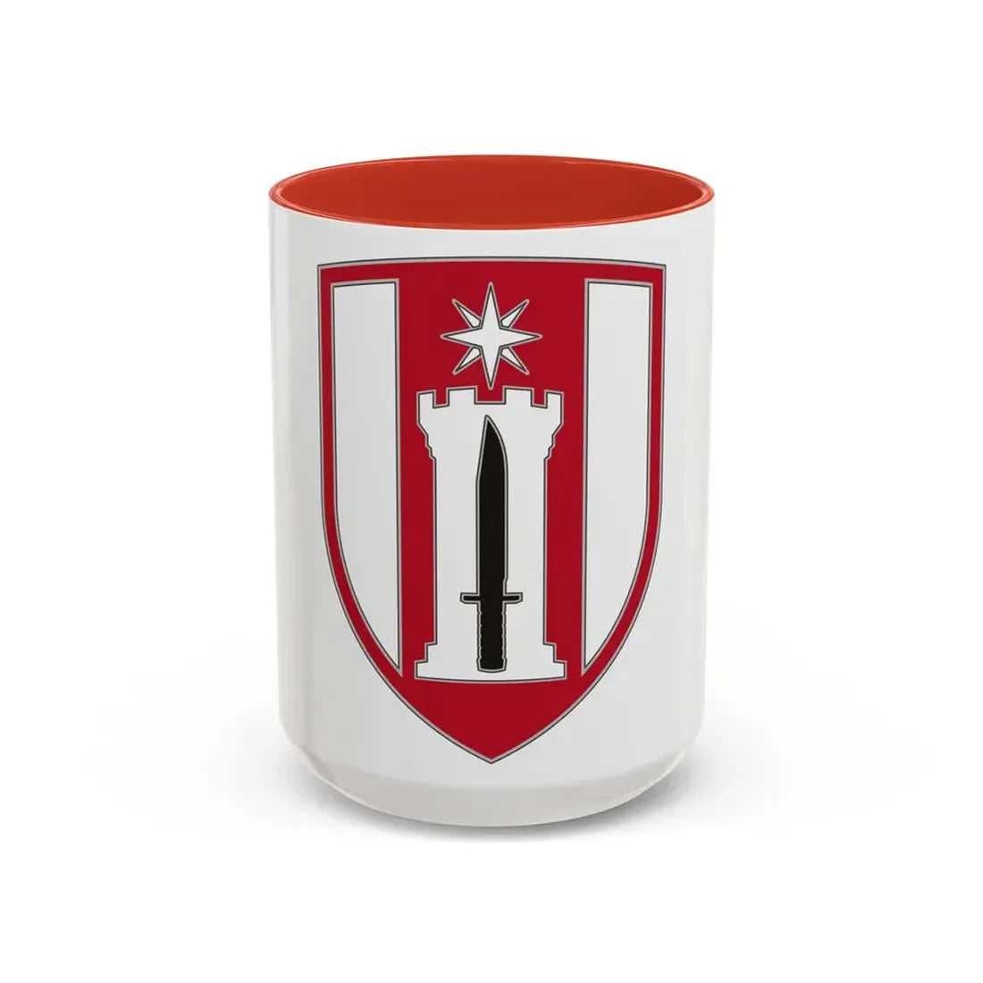 372 Engineer Brigade (U.S. Army) Accent Coffee Mug 15oz Red - Go Mug Yourself