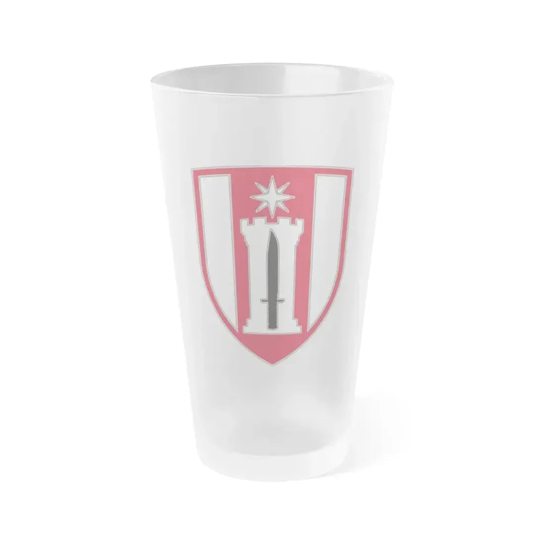 372 Engineer Brigade (U.S. Army) Frosted Pint Glass 16oz Default Title - Go Mug Yourself