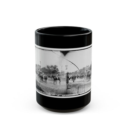Rappahannock River, Va. Fugitive African Americans Fording The Rappahannock (U.S. Civil War) Black Coffee Mug