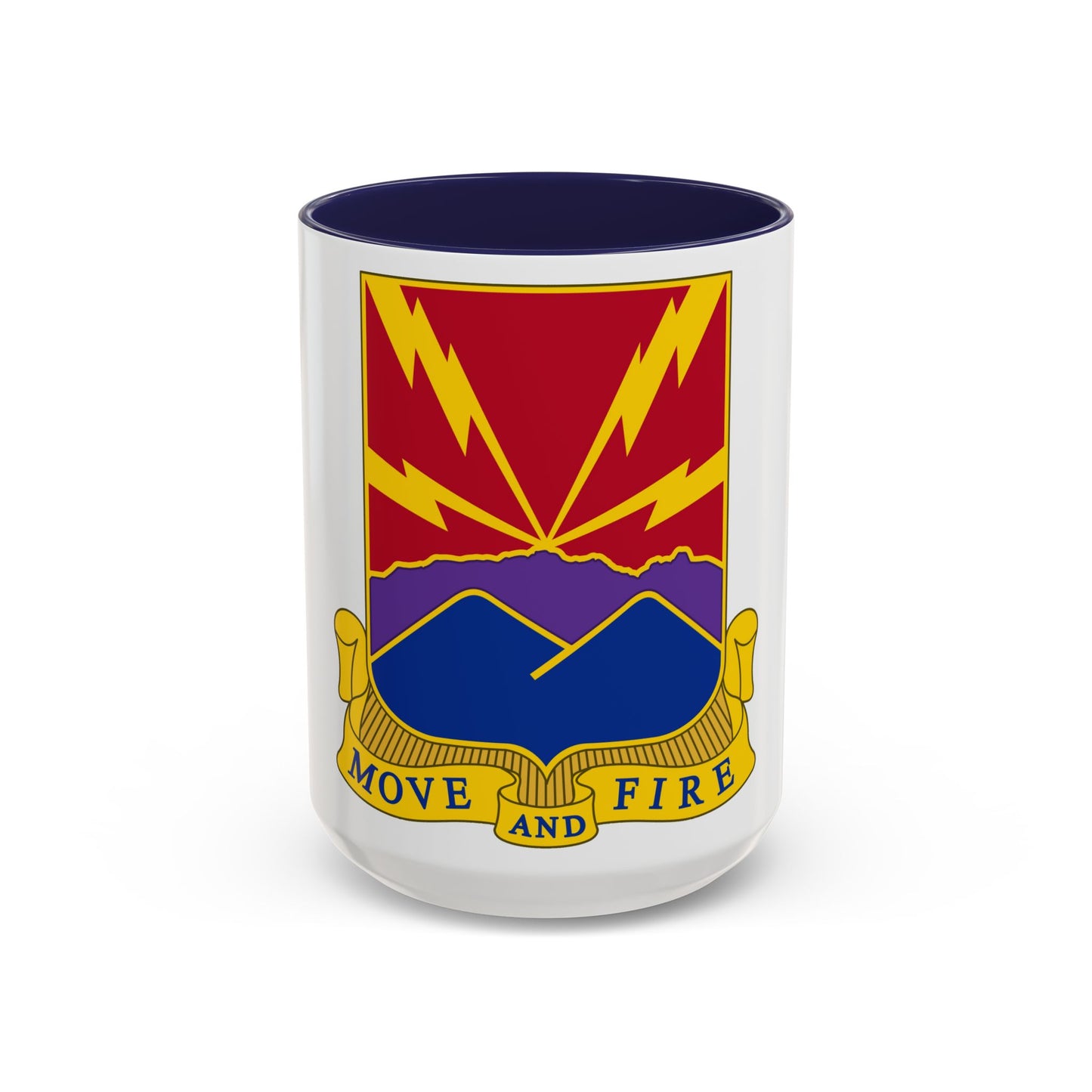 593rd Field Artillery Battalion (U.S. Army) Accent Coffee Mug