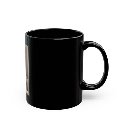 Unidentified Man Seated At Table (U.S. Civil War) Black Coffee Mug