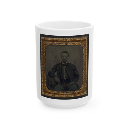 Sergeant B. F. Smith Of Company B, 52nd Virginia Infantry Regiment, And Company F, 1st Virginia Cavalry Regiment (U.S. Civil War) White Coffee Mug