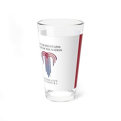 Flag of Kansas City Missouri 1992-1995 (United States) Pint Glass 16oz