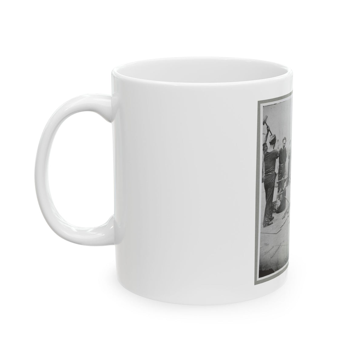 Deck Of Warship (U.S. Civil War) White Coffee Mug