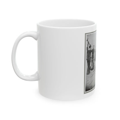 Deck Of Warship (U.S. Civil War) White Coffee Mug