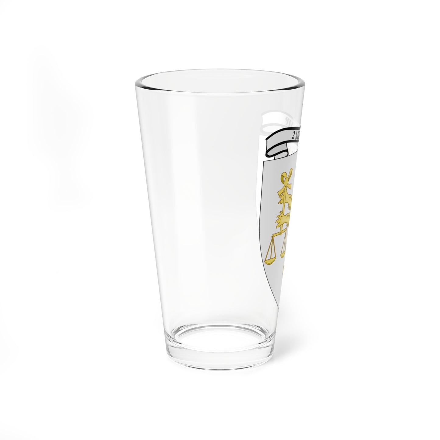 Emblem for the 2-II-JDR (Denmark) (Coat of Arms) Pint Glass 16oz