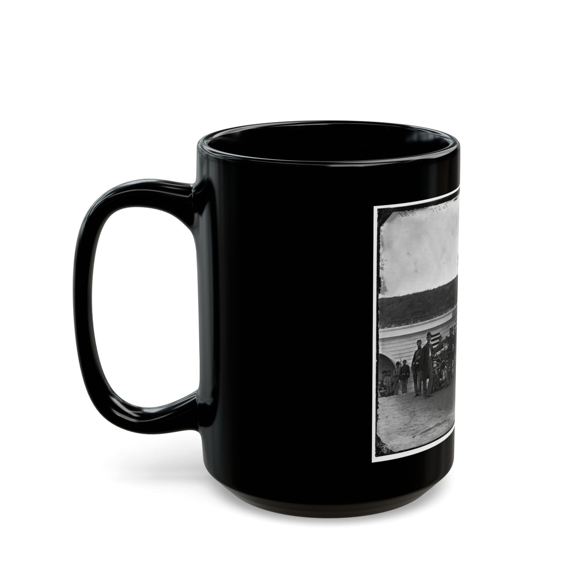 Arlington, Va. Gun Crew Of Company K, 2d New York Artillery, In Fort C.F. Smith (U.S. Civil War) Black Coffee Mug