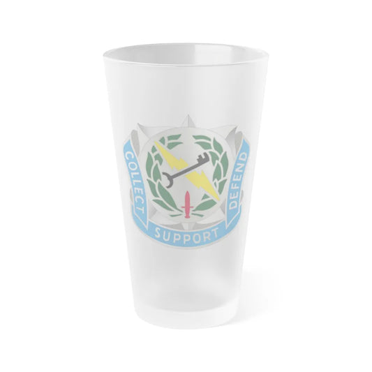 373 Military Intelligence Battalion (U.S. Army) Frosted Pint Glass 16oz-Go Mug Yourself