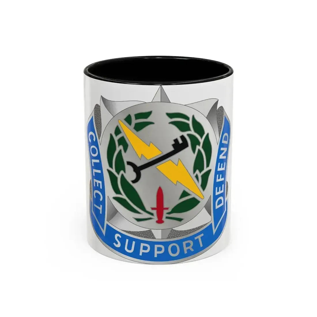 373 Military Intelligence Battalion (U.S. Army) Accent Coffee Mug 11oz Black - Go Mug Yourself