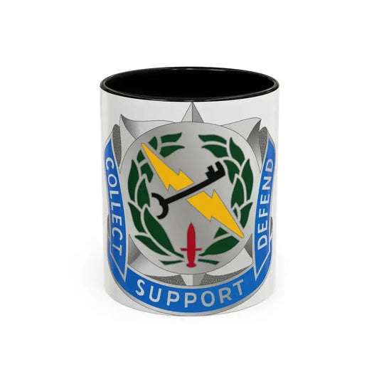 373 Military Intelligence Battalion (U.S. Army) Accent Coffee Mug 11oz Black - Go Mug Yourself