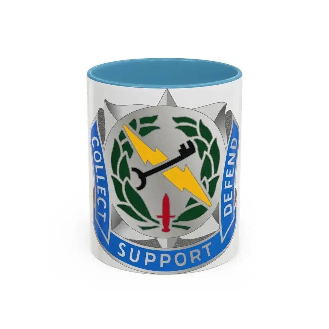 373 Military Intelligence Battalion (U.S. Army) Accent Coffee Mug 11oz Light Blue - Go Mug Yourself