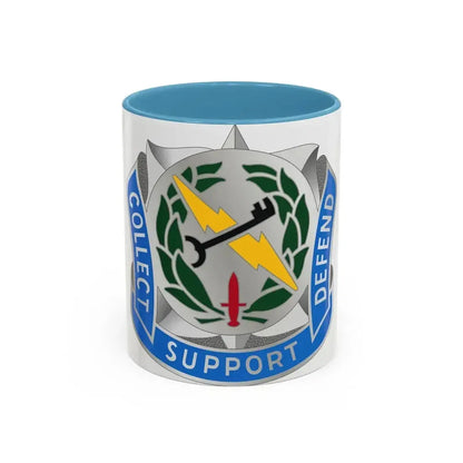 373 Military Intelligence Battalion (U.S. Army) Accent Coffee Mug 11oz Light Blue - Go Mug Yourself