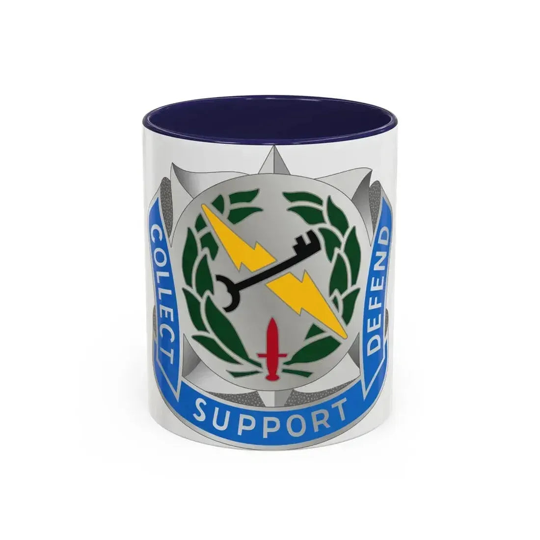 373 Military Intelligence Battalion (U.S. Army) Accent Coffee Mug 11oz Navy - Go Mug Yourself