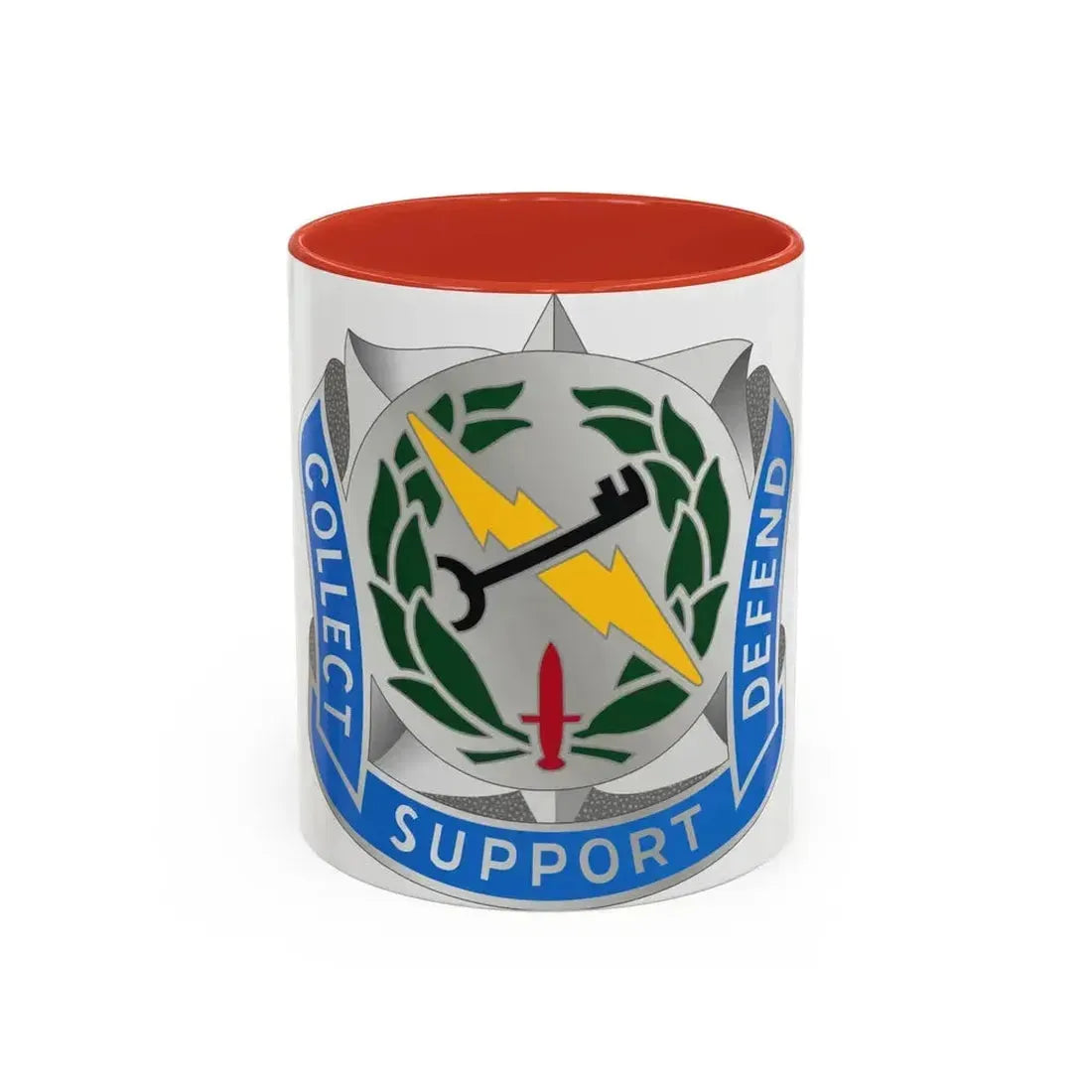 373 Military Intelligence Battalion (U.S. Army) Accent Coffee Mug 11oz Red - Go Mug Yourself