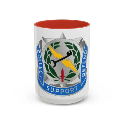 373 Military Intelligence Battalion (U.S. Army) Accent Coffee Mug 15oz Red - Go Mug Yourself