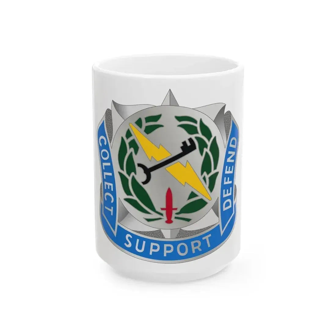 373 Military Intelligence Battalion (U.S. Army) White Coffee Mug 15oz - Go Mug Yourself
