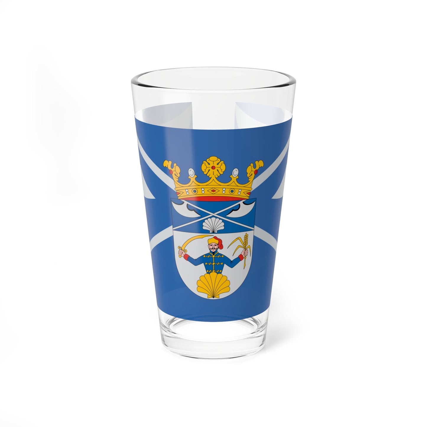 Flag of Fulopjakab ceremonial (Hungary) Pint Glass 16oz