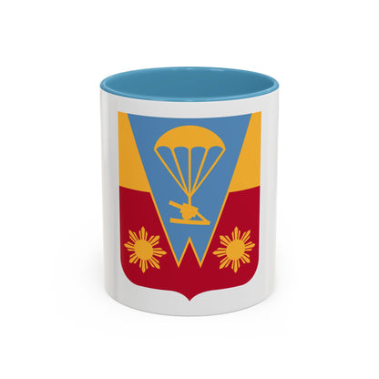 674th Airborne Field Artillery Battalion v2 (U.S. Army) Accent Coffee Mug