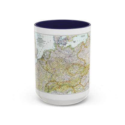 Germany and its Approaches (1944) (Map) Accent Coffee Mug