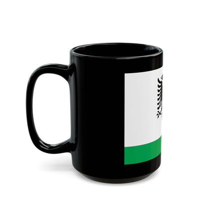 Albanian Coast Guard Ensign - Black Coffee Mug