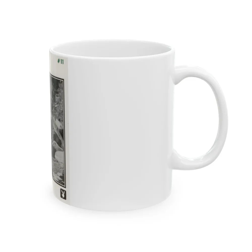 Dawn Richard #108 - Dawn on 2.5x3.5 Playboy Collector Card (Vintage Female Icon) White Coffee Mug-Go Mug Yourself