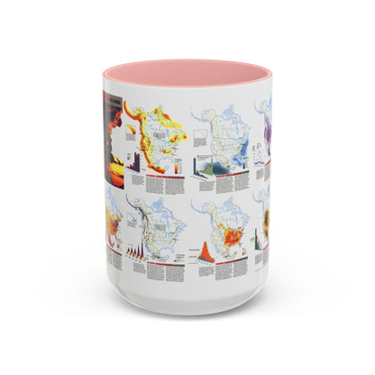 North America - Natural Hazards (1998) (Map) Accent Coffee Mug