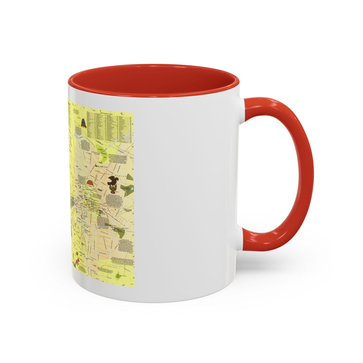 Central America - The Aztec World (1980) (Map) Accent Coffee Mug