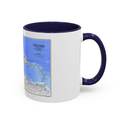Central America & West Indies(1981) (Map) Accent Coffee Mug
