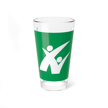 Flag of Nayoro Hokkaido (Japan) Pint Glass 16oz