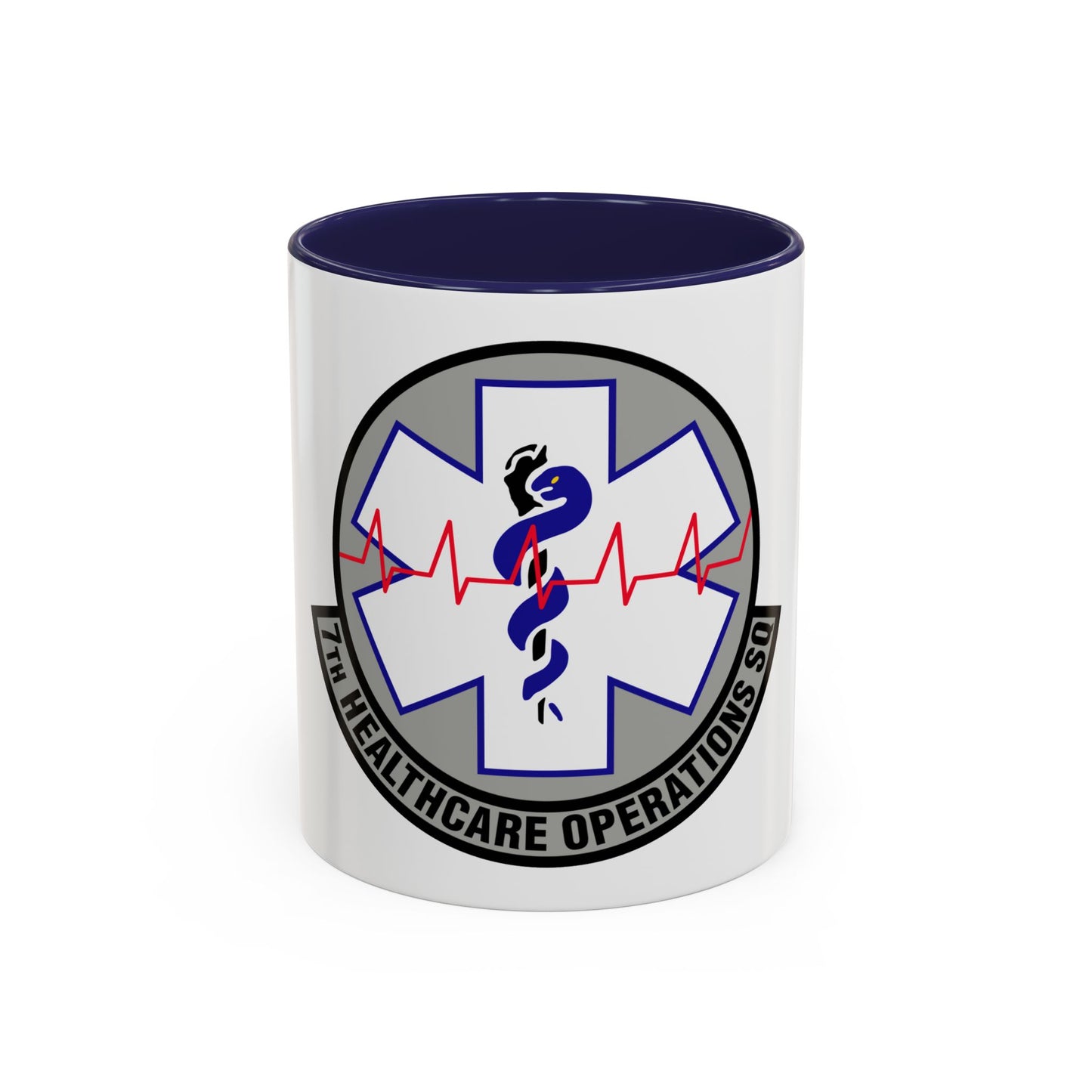 7 Healthcare Operations Squadron AFGSC (U.S. Air Force) Accent Coffee Mug