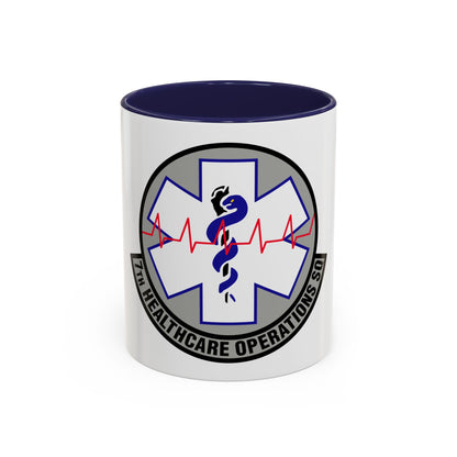 7 Healthcare Operations Squadron AFGSC (U.S. Air Force) Accent Coffee Mug