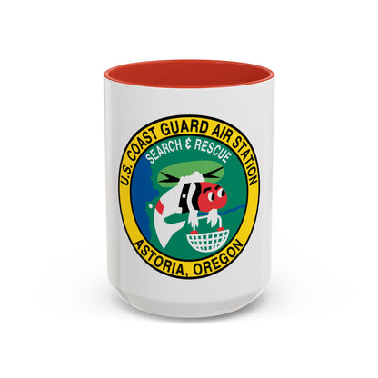 USCG Air Station Astoria (U.S. Coast Guard) Accent Coffee Mug