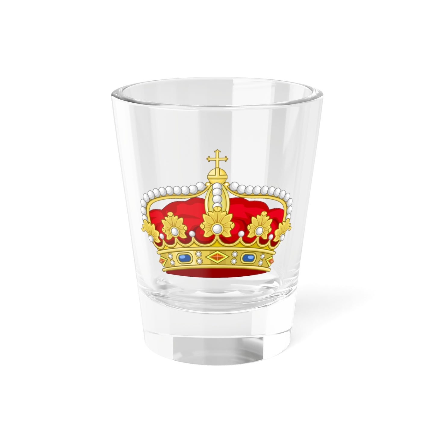 Heraldic Crown of Heir to the Throne of the Two Sicilies (Italy) (Coat of Arms) Shot Glass 1.5oz
