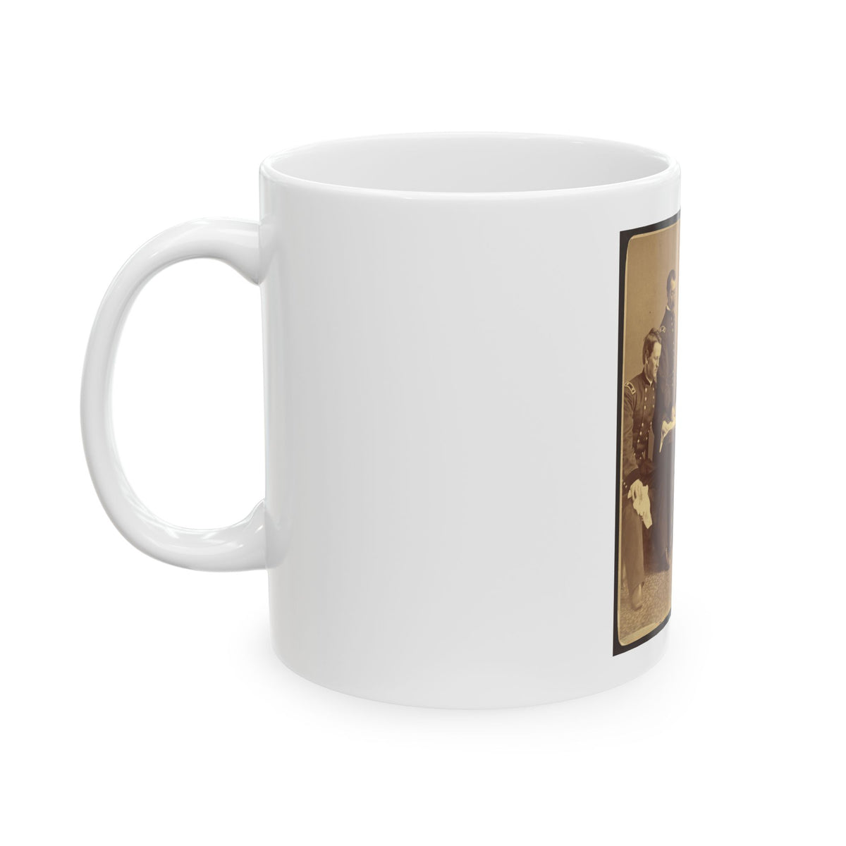Sheridan And His Generals (U.S. Civil War) White Coffee Mug