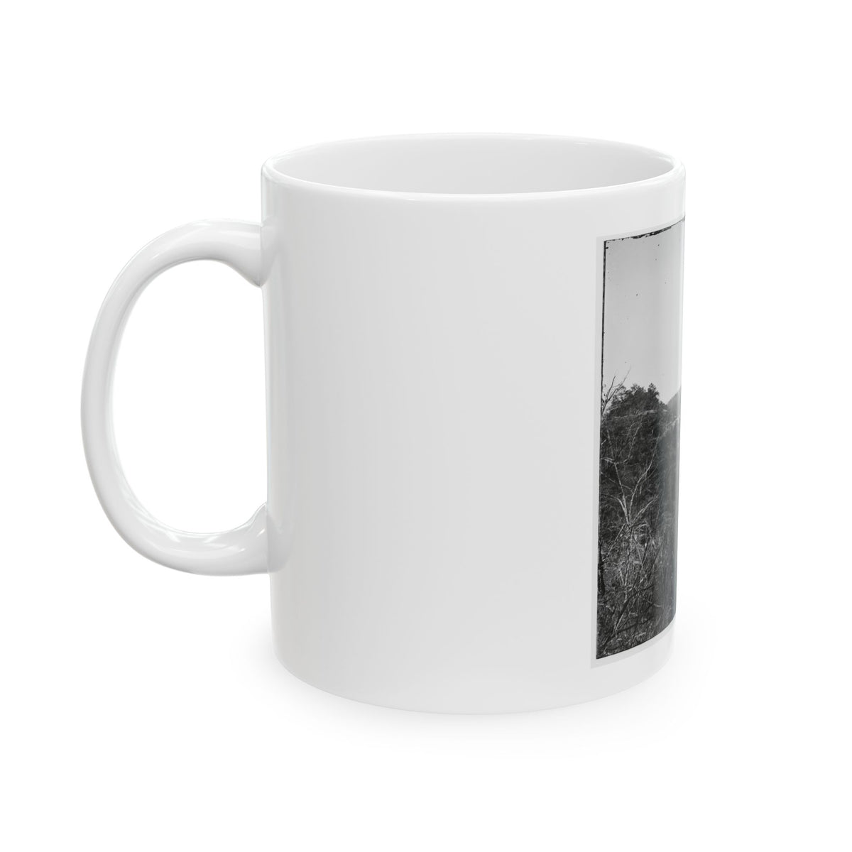 Broadway Landing, Virginia. Where Butler's Troops Crossed The Appomattox River (U.S. Civil War) White Coffee Mug