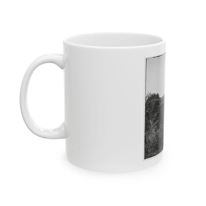 Broadway Landing, Virginia. Where Butler's Troops Crossed The Appomattox River (U.S. Civil War) White Coffee Mug
