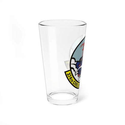 374 Civil Engineer Squadron PACAF (U.S. Air Force) Pint Glass 16oz-Go Mug Yourself