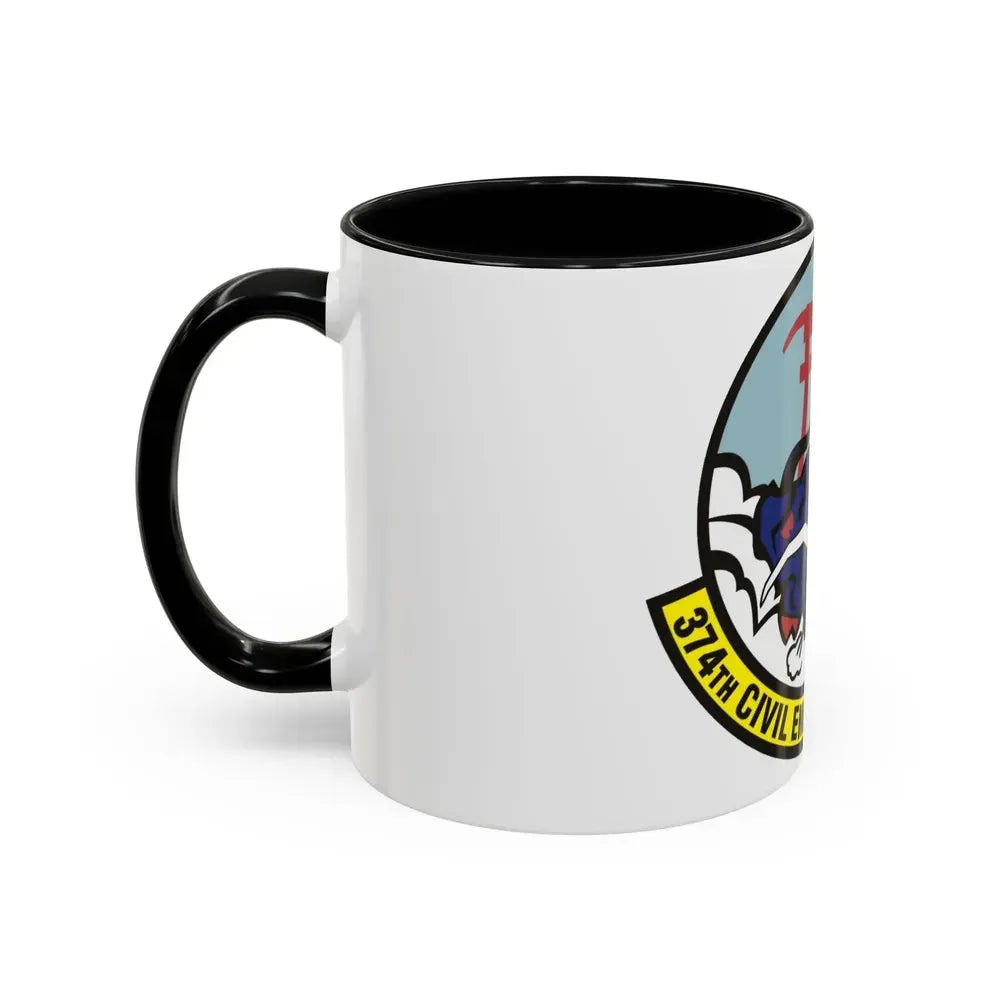 374 Civil Engineer Squadron PACAF (U.S. Air Force) Accent Coffee Mug - Go Mug Yourself