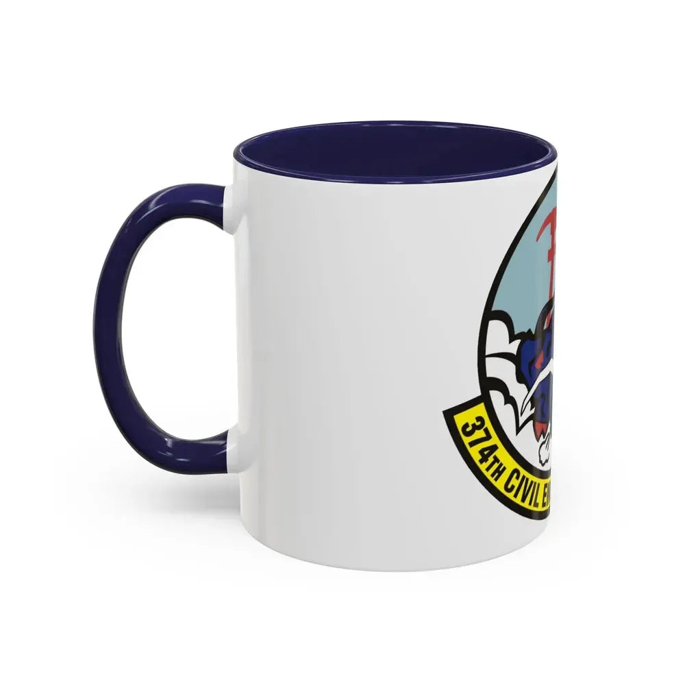 374 Civil Engineer Squadron PACAF (U.S. Air Force) Accent Coffee Mug - Go Mug Yourself