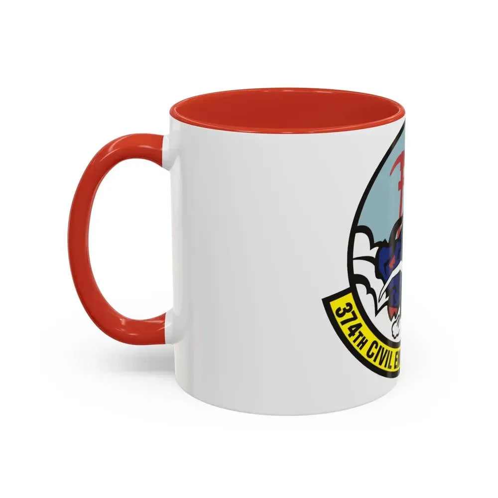 374 Civil Engineer Squadron PACAF (U.S. Air Force) Accent Coffee Mug - Go Mug Yourself