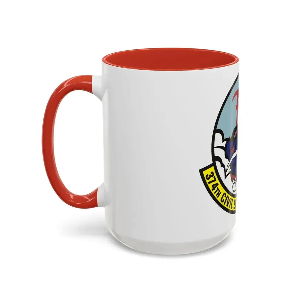 374 Civil Engineer Squadron PACAF (U.S. Air Force) Accent Coffee Mug - Go Mug Yourself
