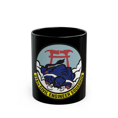 374 Civil Engineer Squadron PACAF (U.S. Air Force) Black Coffee Mug 11oz - Go Mug Yourself