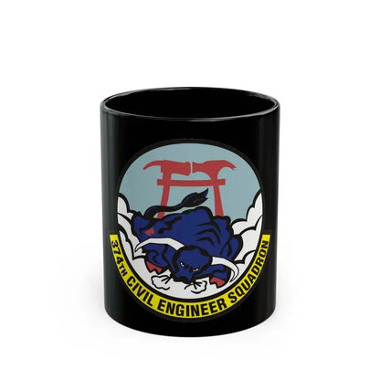 374 Civil Engineer Squadron PACAF (U.S. Air Force) Black Coffee Mug 11oz - Go Mug Yourself