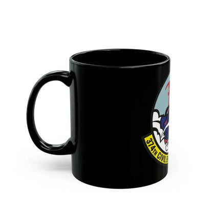 374 Civil Engineer Squadron PACAF (U.S. Air Force) Black Coffee Mug - Go Mug Yourself