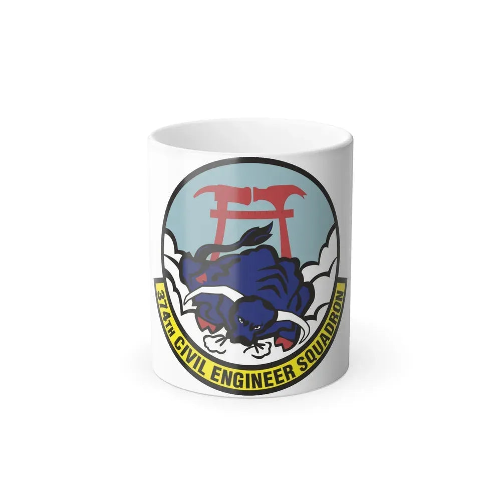 374 Civil Engineer Squadron PACAF (U.S. Air Force) Color Changing Coffee Mug 11oz - Go Mug Yourself