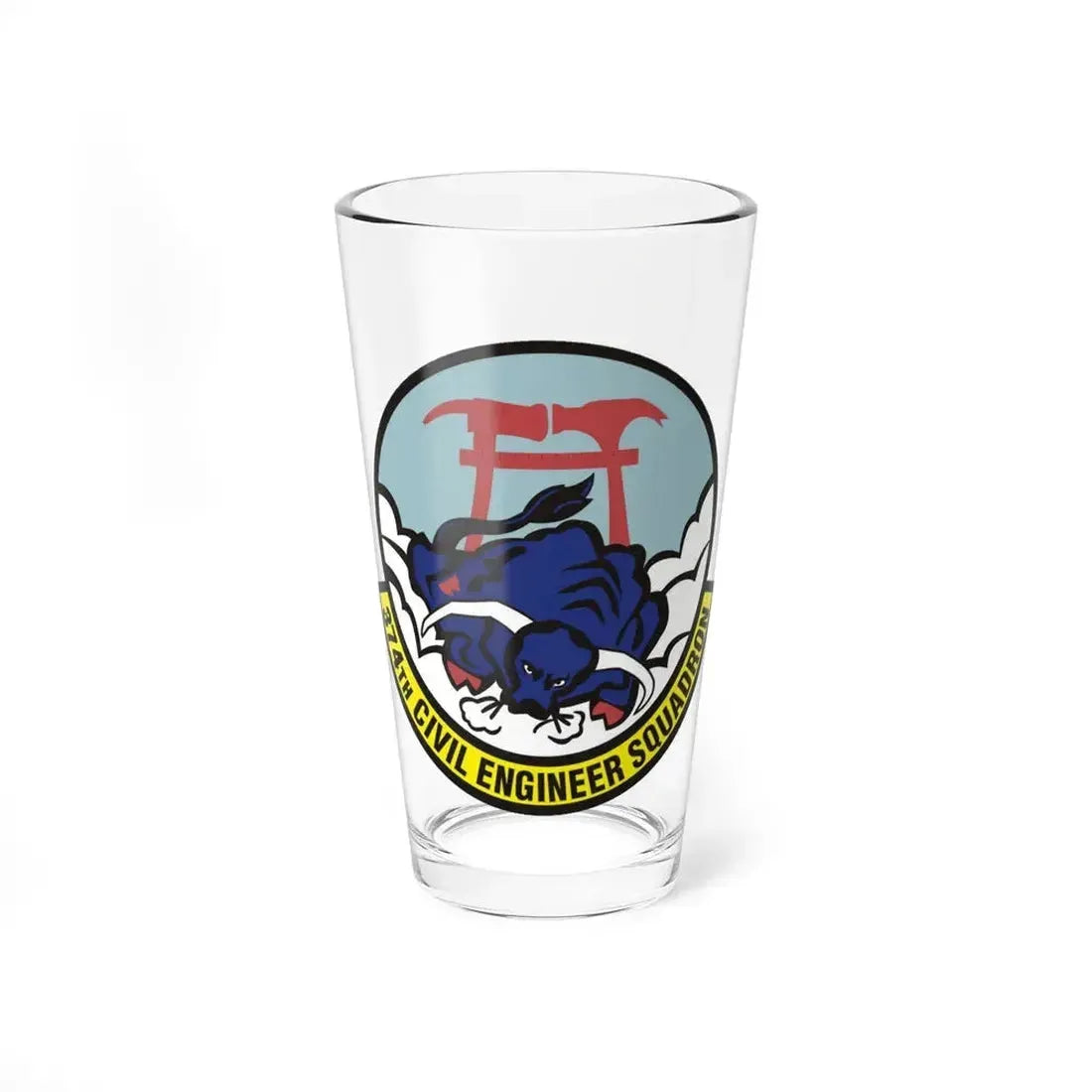 374 Civil Engineer Squadron PACAF (U.S. Air Force) Pint Glass 16oz 16oz - Go Mug Yourself